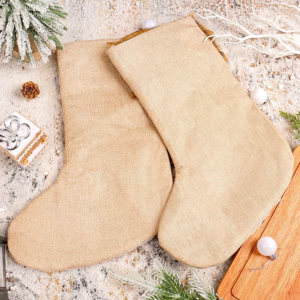 Plysj julestrømpe gave godtepose - snømannstrømpe Snowman Stocking