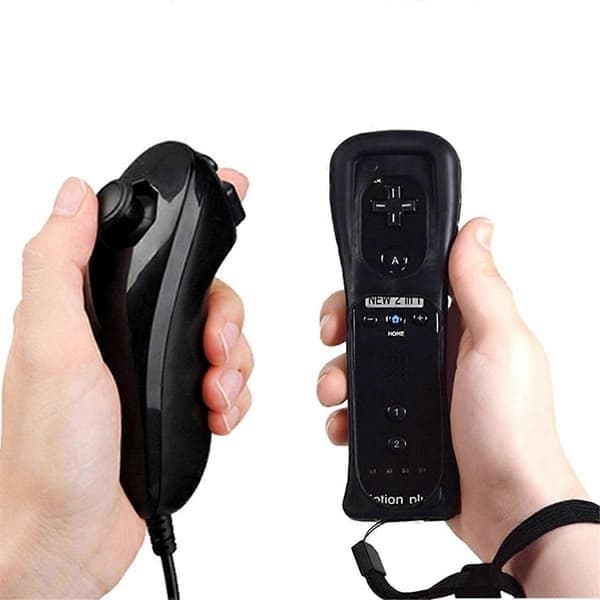 2-i-1 fjernkontroll og Nunchuck spillkontroller for Nintendo Wii-konsoll Joystick Joyp