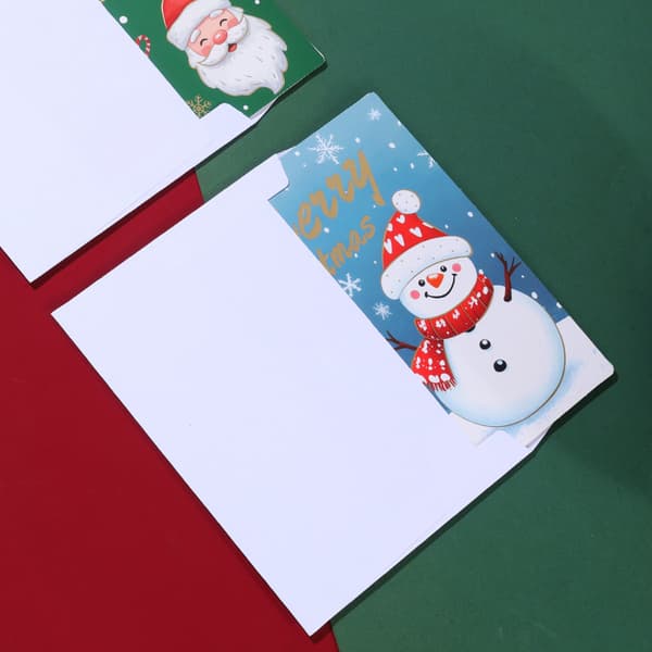 God Jul Gratulasjonskortsett med Konvolutter - 9-paknings Kortsett 9pc Card Set