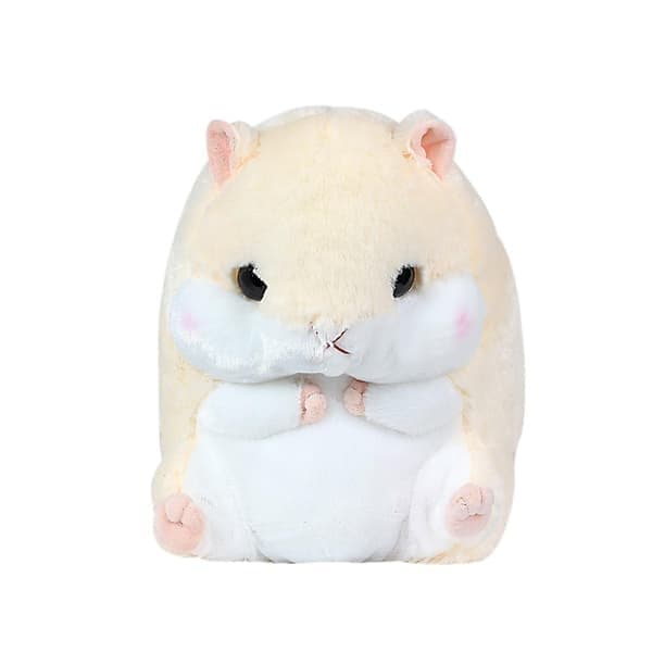 Søt plysj hamster kosedyr, beige, med teppe beige With Blanket