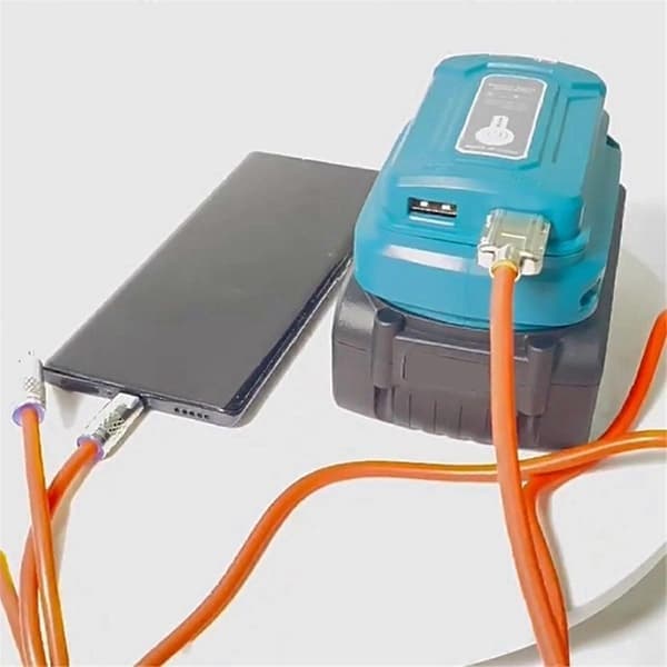 För Makita 18V med USB-batteriadapter snabbladdning