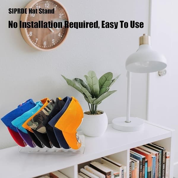 Baseball Cap Organizer, 2-pakning, Gjennomsiktig Transparent