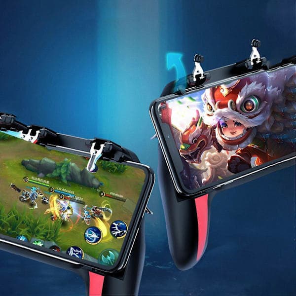 Dobbel viftekjøling mobiltelefon Gamepad-kontroller egnet for Pubg-spill og filmer
