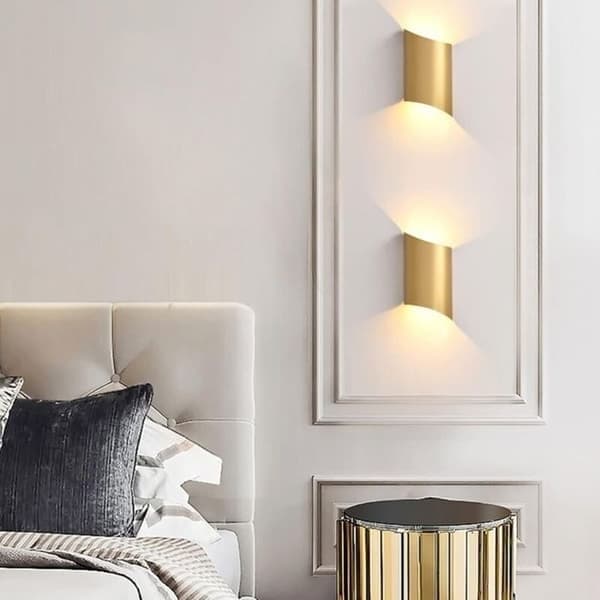 Gull LED Vegglampe, LUSKYKA®, Postmoderne Stil, Varmt Lys 3000K, Integrert LED-stripe