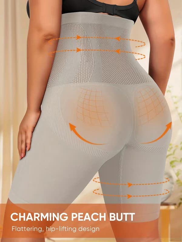 1-pack Högmidjade Magkontrollerande Formande Underkläder för Kvinnor – Sömlösa Justerbara Kroppsformande Trosor grey 1XL