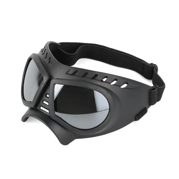 Hundebriller Anti-UV Solbriller Øyebeskyttelse, Svart Black