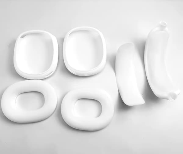 4-delat skyddsfodral i silikon för AirPods Max, vit White