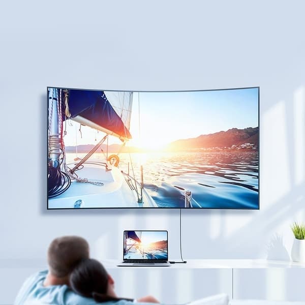 Mini DisplayPort til HDMI-adapterkabel 4Kx2K Hvit, 1,8m, Høyytelsesforbindelse for krystallklart bilde