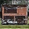 122X50X105cm Säänkestävä Kanihäkin Suoja, Musta Sadesuoja