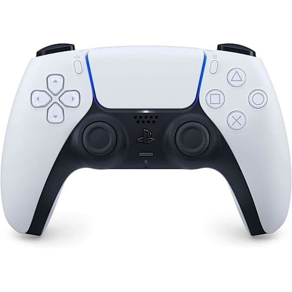 1-pack PS Controller DoubleShock trådlös, spelkontroll kompatibel med PlayStation 4 (PlayStation 5-design), vit White