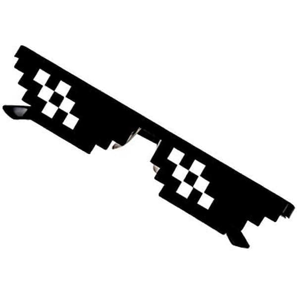 par Premium Laatu Hauska Lelu Lapsille Thug Life Lasit 8 Bit Pixel Deal with IT Aurinkolasit Unisex Lelu B