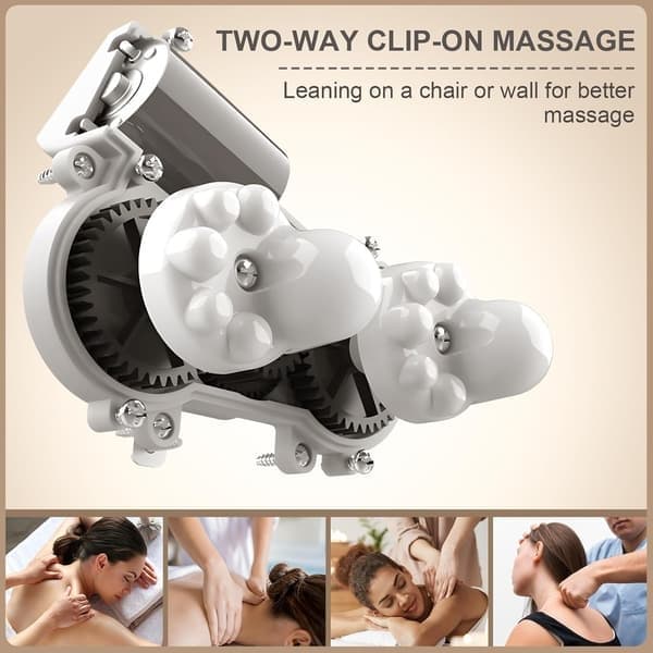 Elektrisk nackmassager, uppladdningsbar U-formad Shiatsu nackmassager