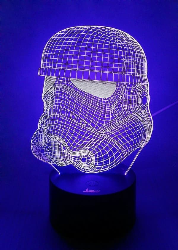 Stormtrooper 3D Natlampe LED Illusionslampe Sengelampe