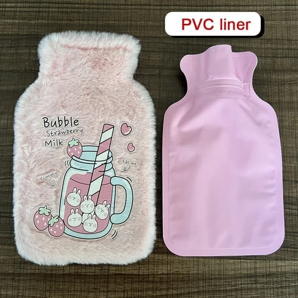 500 ml bærbar dusj varmeflaske for jenter vinter håndvarmer søt Kawaii midjevarmer seng