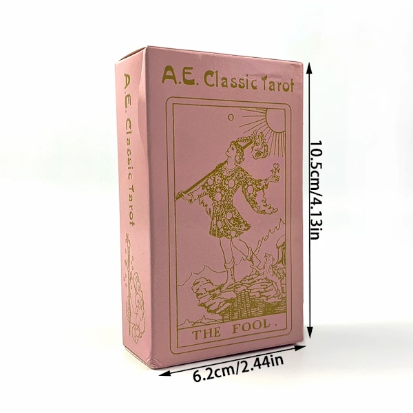 Pinkki A.E Classic Tarot aloittelijoille Tarot-korttipeli Ennustaminen Lautapelit Perhejuhliin Tarot-kortit