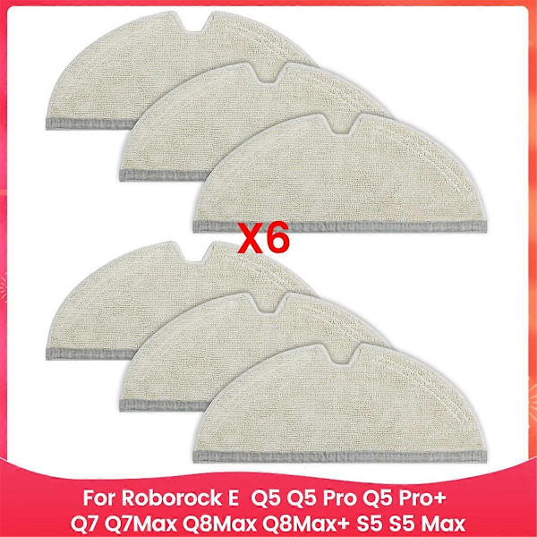 Mikrofiber Moppeklud til E-serien, Q5, Q5 Pro, Q5 Pro+, Q7Max, Q8Max, Q8Max+, S5, S5 Max, Robotstøvsuger As Shown