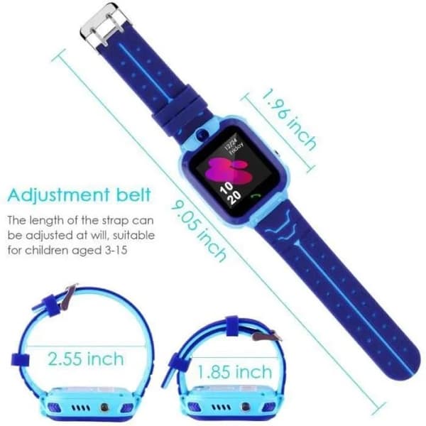 Smartwatch til børn med GPS-tracker, LBS-lokalisator, telefonur, stemmechat, vandtæt, børn