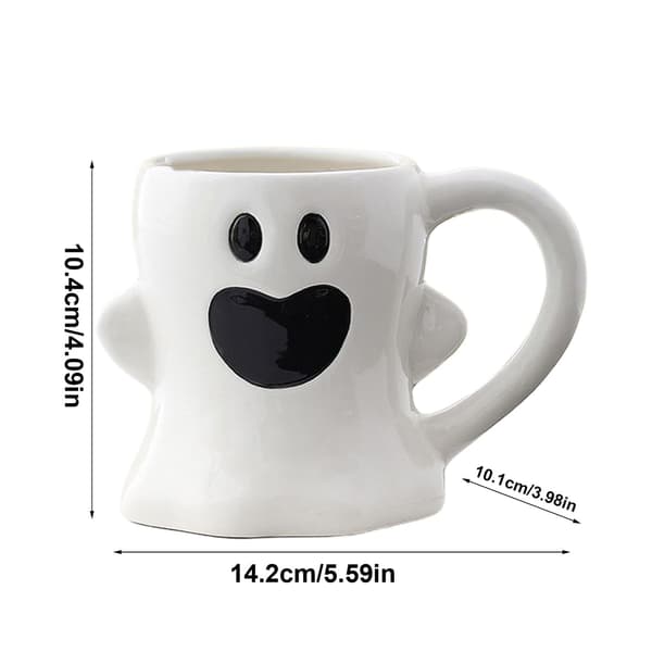 Halloween kaffemugg, 400 ml keramikmugg, alternativ A