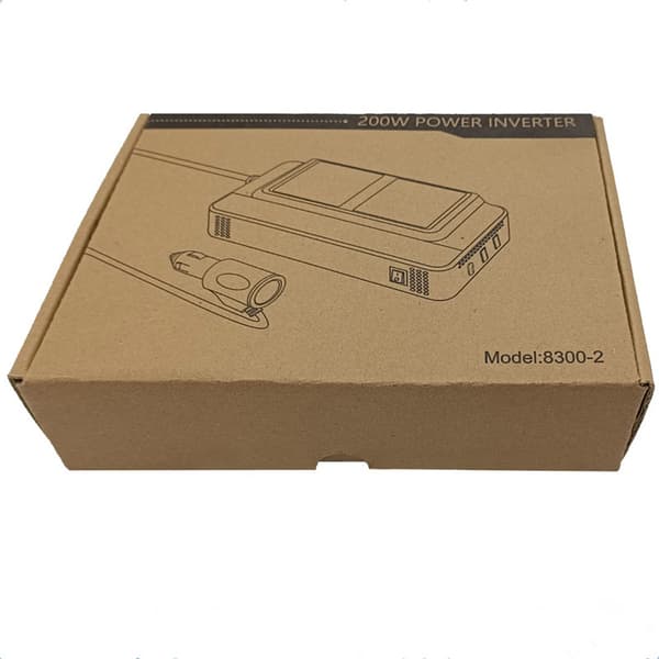 200W Bilstrømomformer 12V til 110V 220V med EU-stik 220V MT-8300 EU Plug