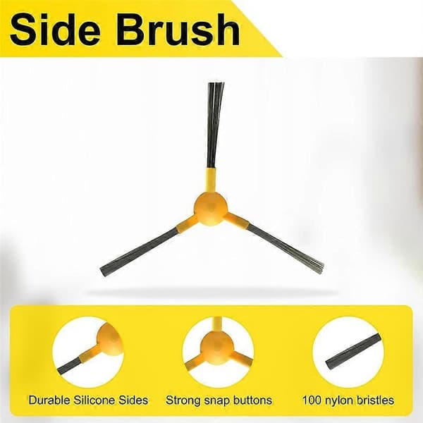 Til Tesvor X500 Pro M1 M2 Tilbehørssæt til Neatsvor X500 Robotstøvsuger Reservedele Rulle Yellow