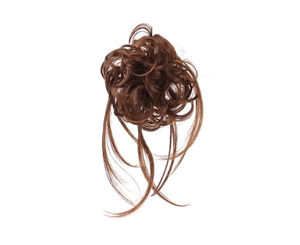 Parykker Messy Effect Fluffy Hair Åndbar Chignon Messy Scrunchie Elastisk Hårknold til Fest - Lysebrun