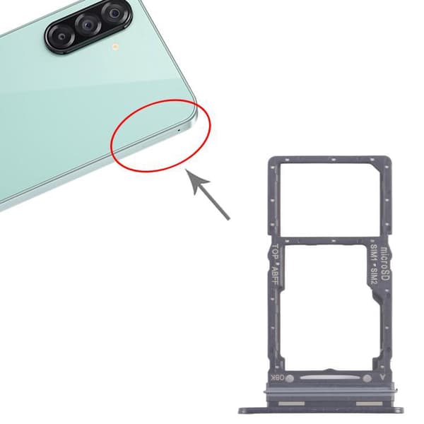 SIM- og Micro SD-kortskuff for Samsung Galaxy A26 SM-A266B-Dugt Green