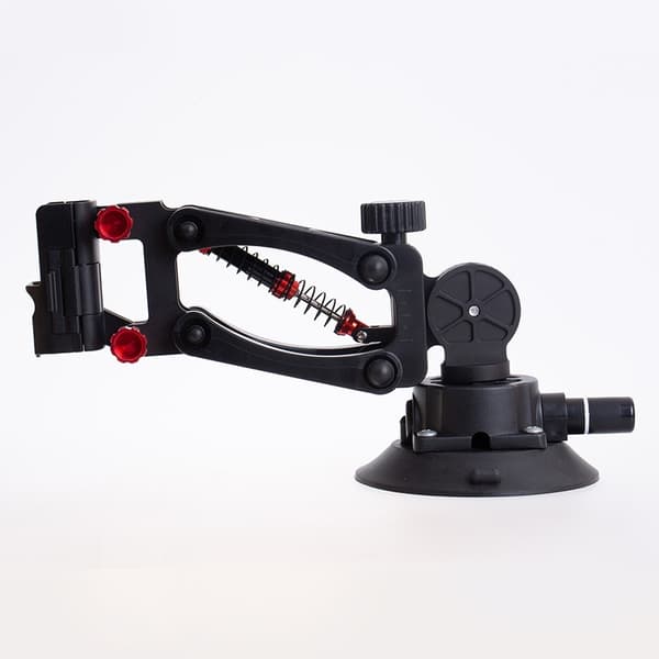 Stødabsorberende bilmonteringsstabilisator til DJI Osmo Pocket 3, 60 kg sugekop, sort