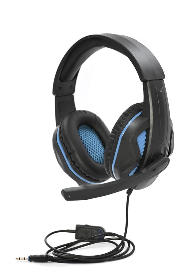 Sort kablet over-ear headset med støjreduktion-Dugt