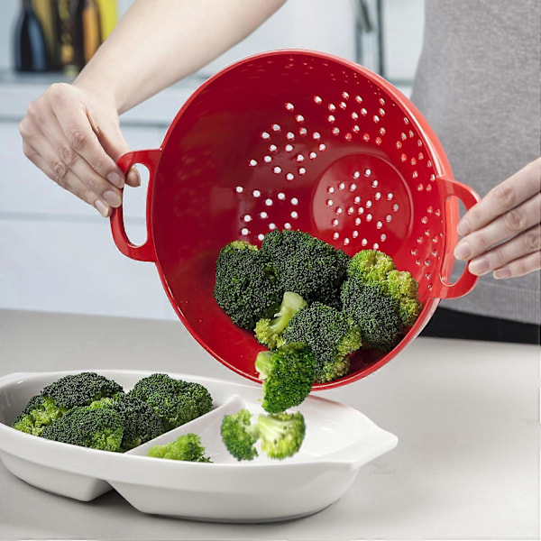 Durkslag/Sieve Grundläggande köksredskap - Röd