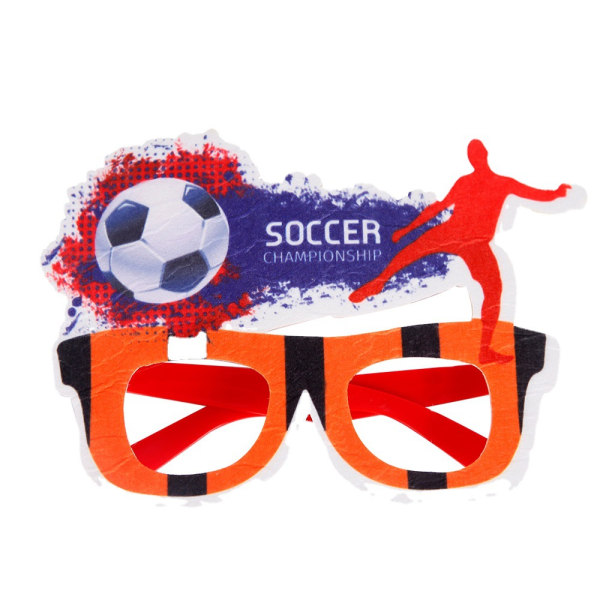 Europeiska fotbollsglasögon festdekoration rekvisita D