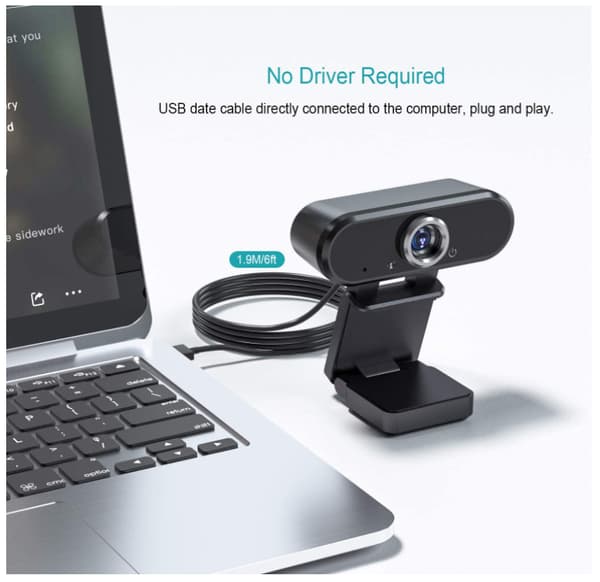 HD Webcam til møder og videoopkald-Dugt