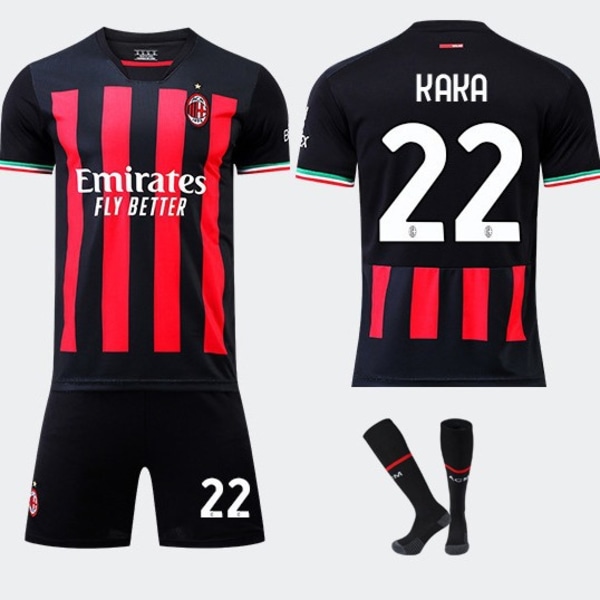 2223ACAC Milan hemmatröja Giroud fotbollströja set S(165-170cm)