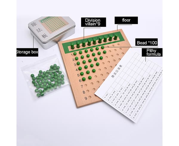 Farverig træplade til addition og subtraktion, matematik, undervisningsmateriale til børn - Addition-subtraktion