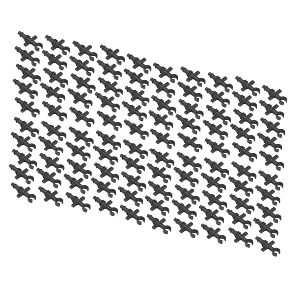 100 st 4/7 mm slang mikrospetsade ändpluggar bevattningsbeslagssats för trädgårdar landskapsgräsmattor