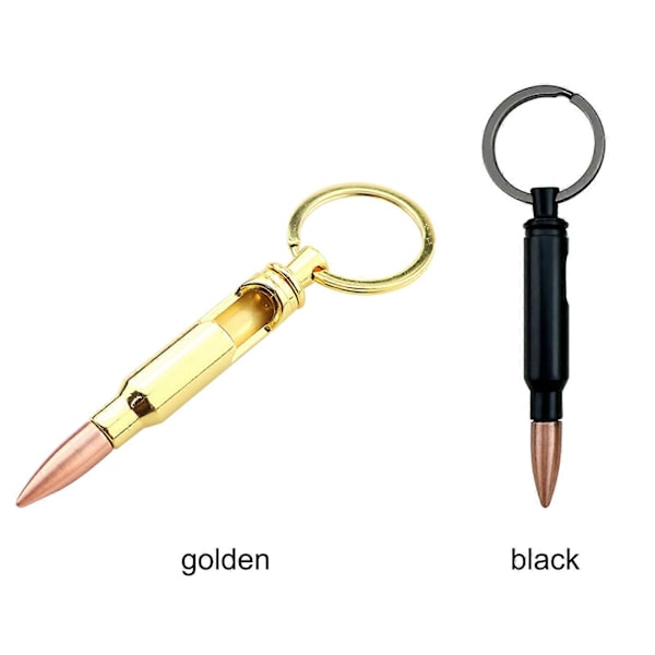 0.308 Cal Kulhylsa Flasköppnare Öl Läsk Guld Nyckelring Bar Verktyg, 50% Rabatt black