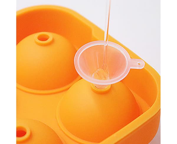 God Isform Silikone Iskugleform Bakke - Orange
