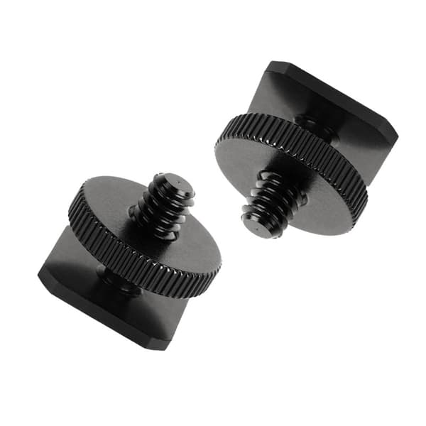 Universal Flashbeslag, 1/4-tommer Skrue Quick Release, Aluminiumslegering, Sort