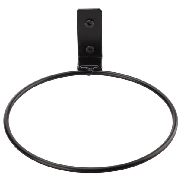Vikbar väggmonterad blomkrukshållarring, 18 cm, stöd för hängande blomkorg