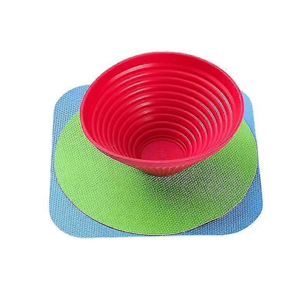 Gummi flasköppnare halkfri burköppnare Multifunktionella locköppnare, halkfria burkgrepp gummikuddar, burköppnare 6stD-