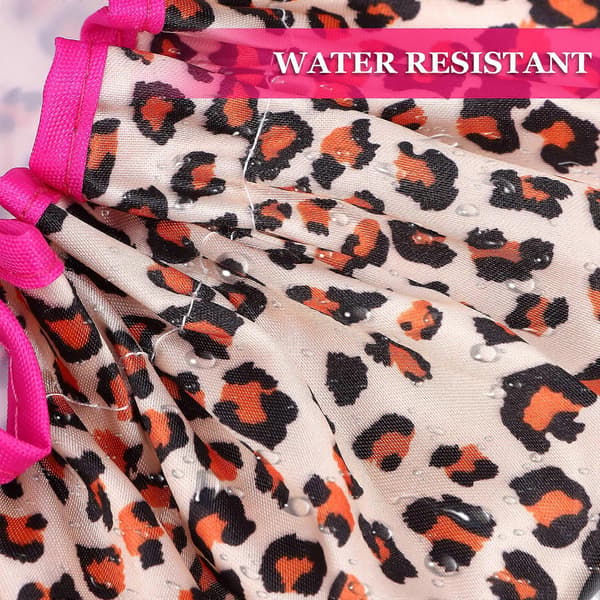 Duschmössa Återanvändbar Badmössa Vuxen Hårmössa Elastisk Leopardtryck Duschmössa Badmössa Duschhatt 27.00X11.00X0.30CM