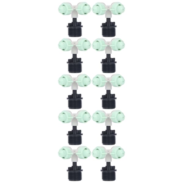 10 Set Cross Atomizing Micro Sprinkler Garden Drip Irrigation Head Cooling Spray Nozzle G1/2