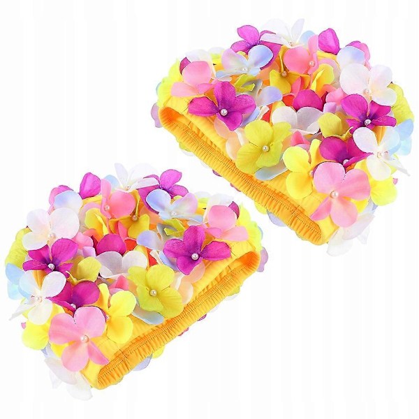 Badehætte Svømning Blomster Badehatte