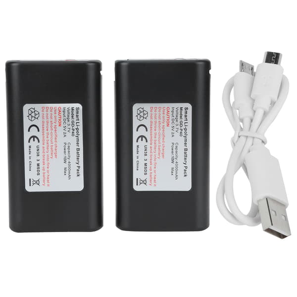 Vaskbare elektriske varmesokker, USB-opladning, dobbeltsidet, temperaturstyring, sort