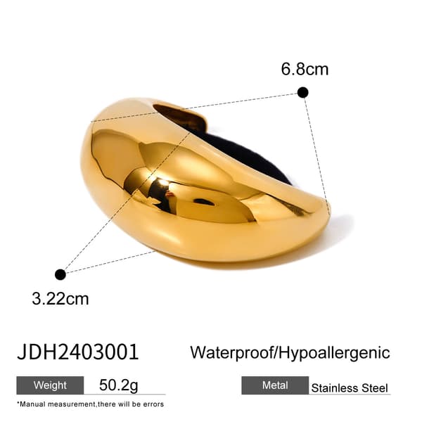 Hårring i rustfrit stål i westernstil til hestehale-styling JDH2403001