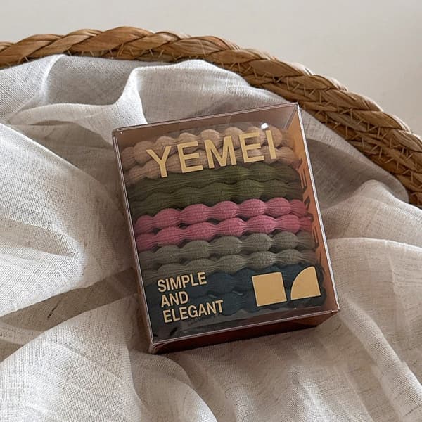 Flätat hårband för att fästa och styla hästsvans Green Mix Twist