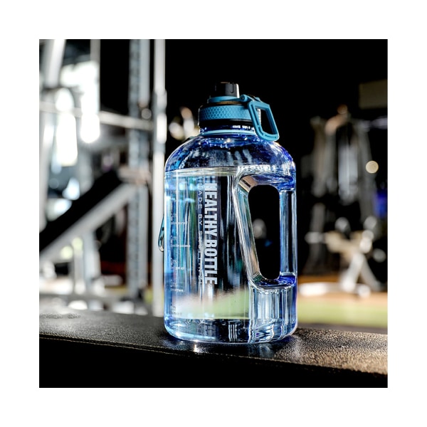 2200ml Vandflaske Lækagesikker Sund PP Mode Drikkevandsdunk til Kontor - Blå