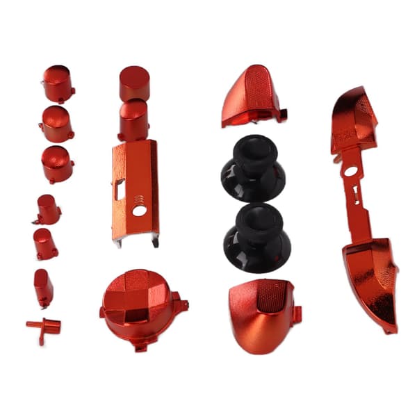 Full Game Controller Button Set Electroplating Replacement Handles Accessories for Xbox Series XRed