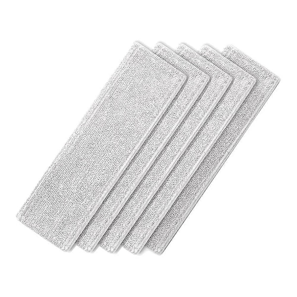5 st. för G10 K10 Trådlös Dammsugare Mopp Förtjockning Torkduk Diskduk Ersättningsmoppduk Grey