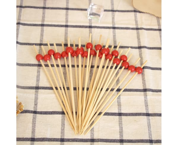 100st/påse Creative Bead Stick Miljövänlig Bead Stick - Röd
