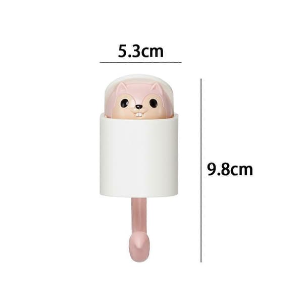 Egernformede selvklæbende kroge, tegneseriedesign